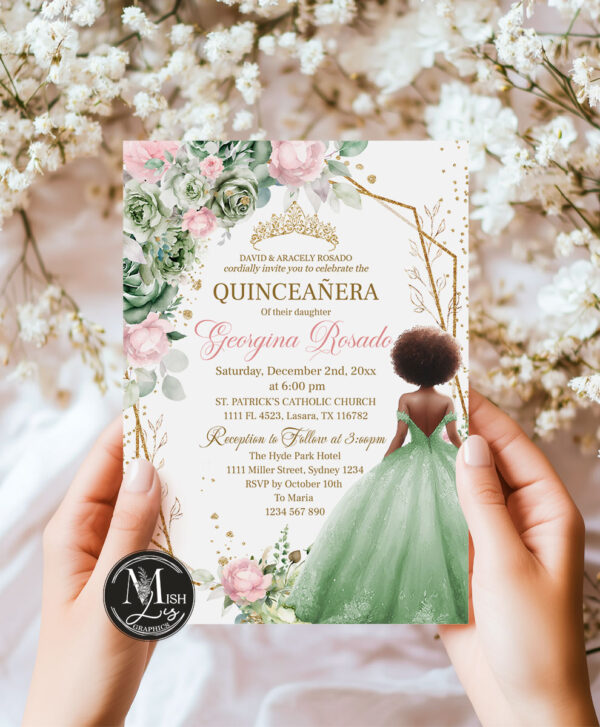 sage-green-quinceanera-invitation