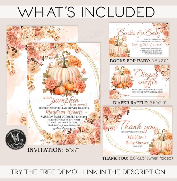 Autumn Baby Shower Template
