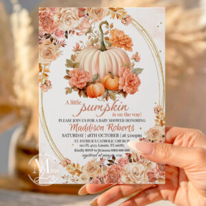 A Little Pumpkin Baby Shower Invitation