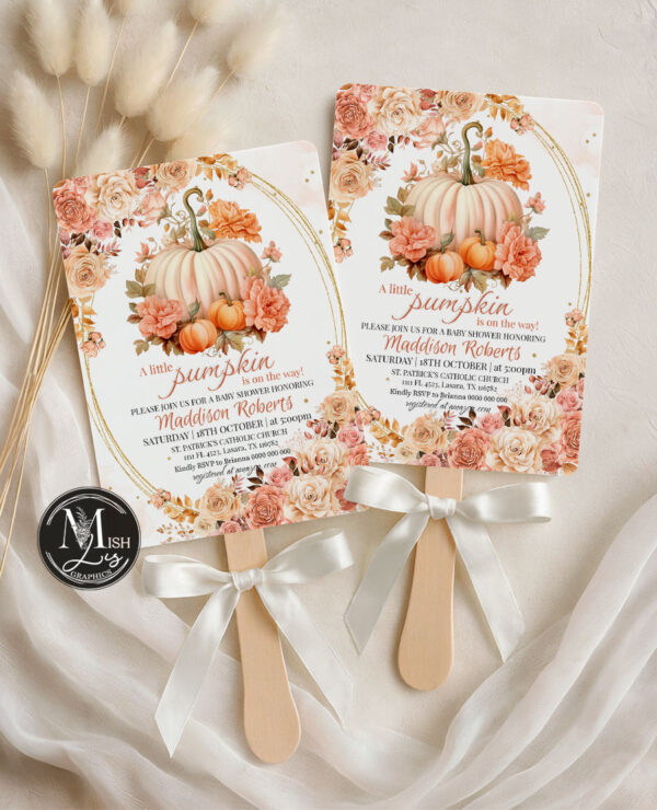 A Little Pumpkin Baby Shower Invitation