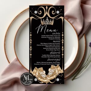 Royal Black & Gold Sneaker Menu