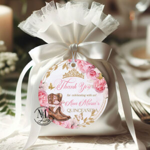 Country Western Quinceañera Labels