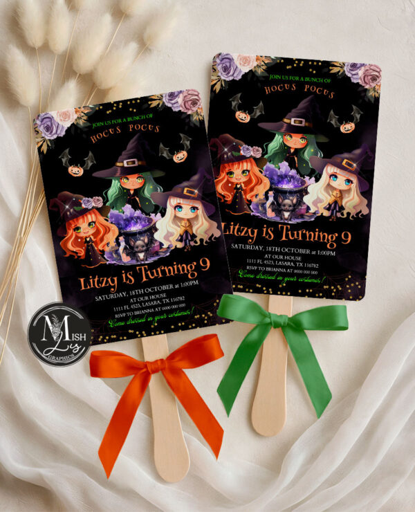 Halloween Witch Invitation