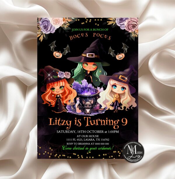 Halloween Witch Invitation