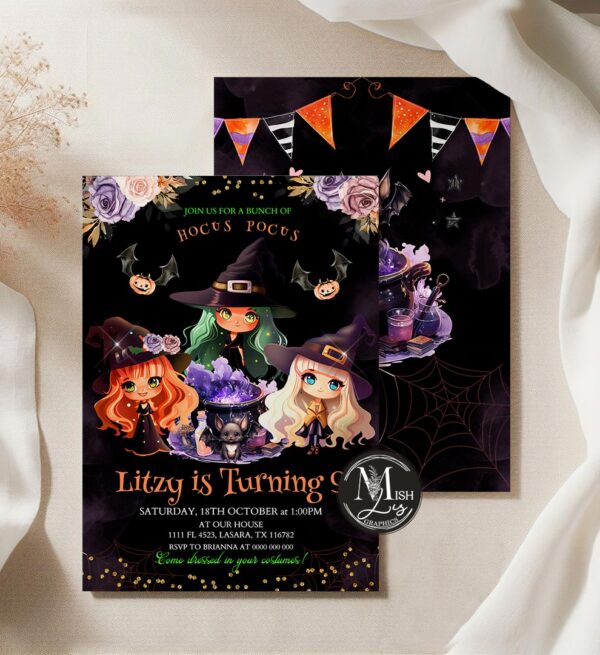 Halloween Witch Invitation