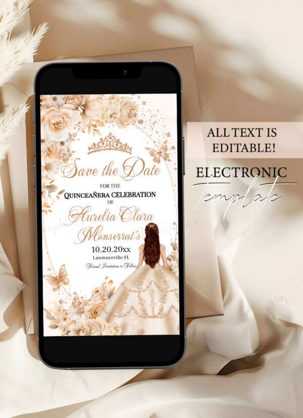 quinceanera-electronic-invitation-beige-roses-gold-crown