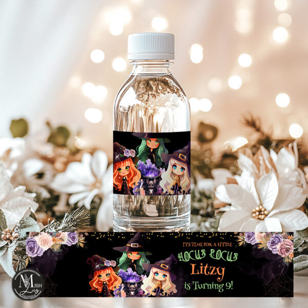 Spooktacular Party Water Bottle Labels