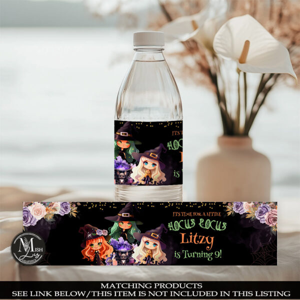 Spooktacular Party Water Bottle Labels