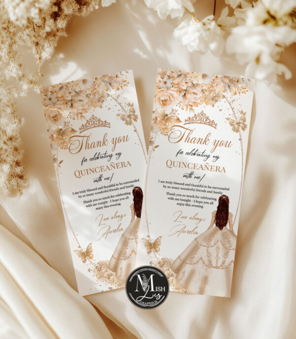 beige-champagne-quinceanera-thank-you-card