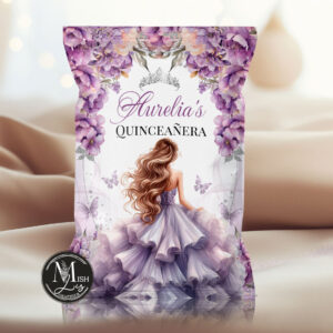 Lavender-Chip Bag-with-Flowers-and-Crown