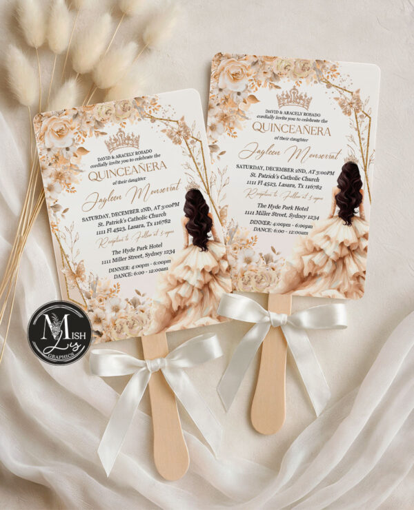 beige-champagne-quinceanera-invitation