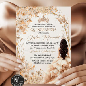 beige-champagne-quinceanera-invitation