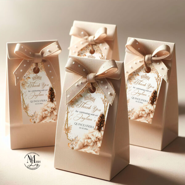 beige-champagne-quinceanera-party-tags