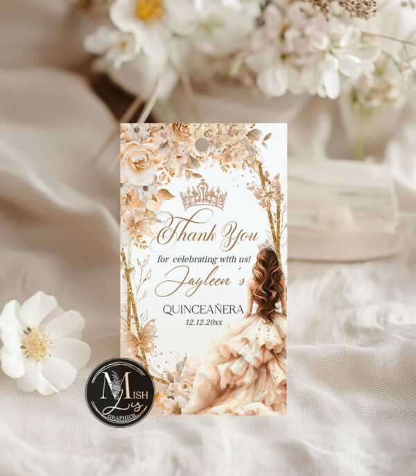 beige-champagne-quinceanera-party-tags