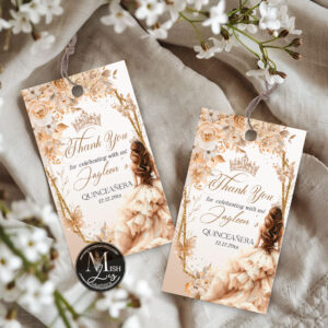 beige-champagne-quinceanera-party-tags