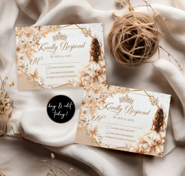 beige-champagne-quinceanera-rsvp2