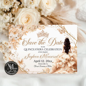 beige-champagne-quinceanera-save-the-date