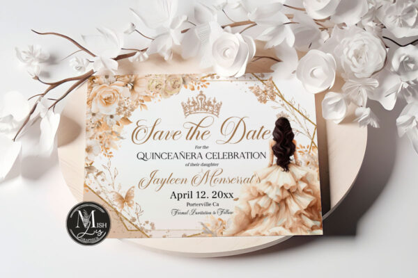 beige-champagne-quinceanera-save-the-date