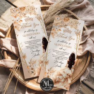beige-champagne-quinceanera-thank-you-card