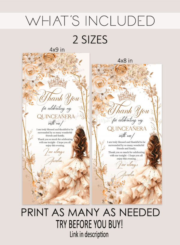 beige-champagne-quinceanera-thank-you-card