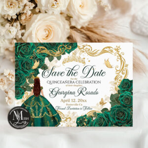 emerald-green-quinceanera-save-the-date