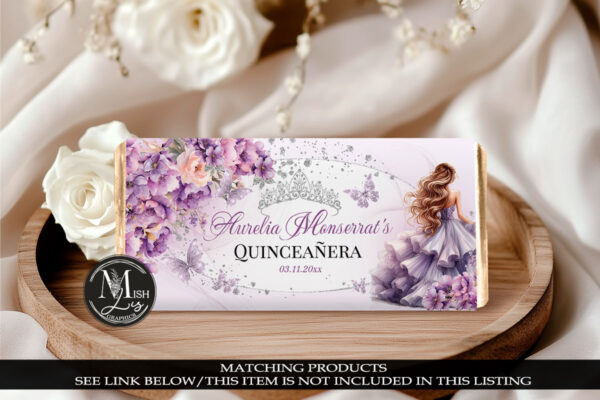 lavender-quinceanera-candy-bar-wrapper