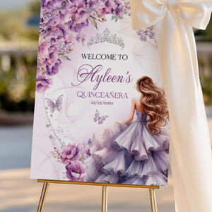 lavender-quinceanera-sign