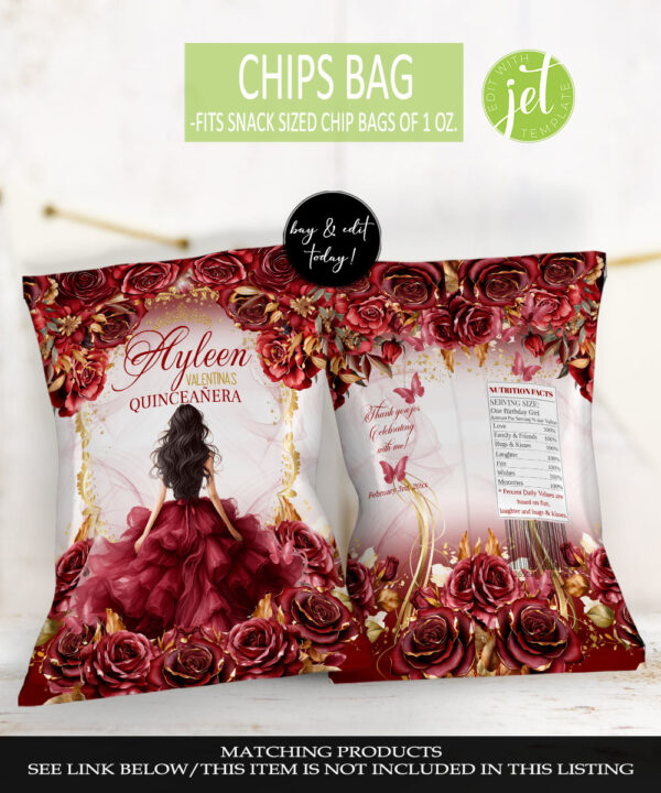 red-burgundy-quinceanera-chip-bag