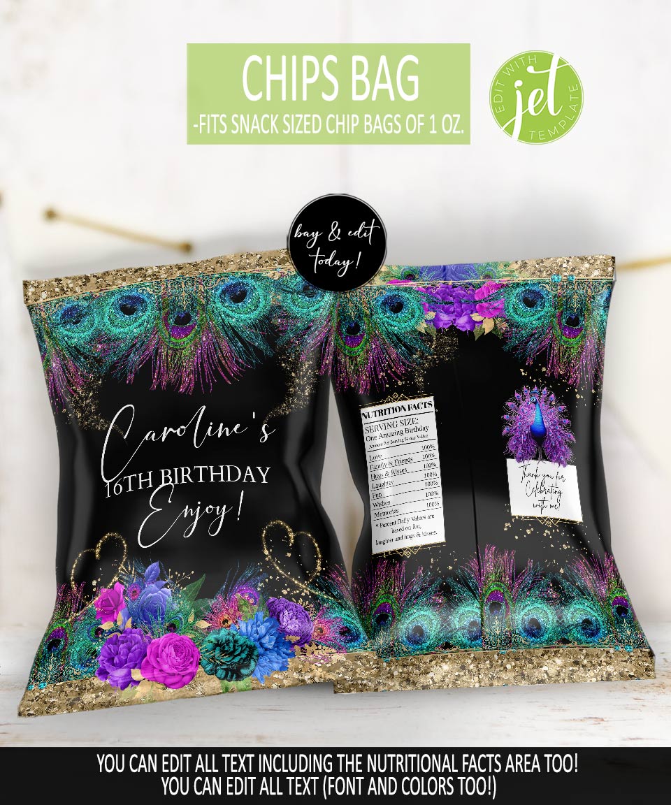 peacock-birthday-chip-bag