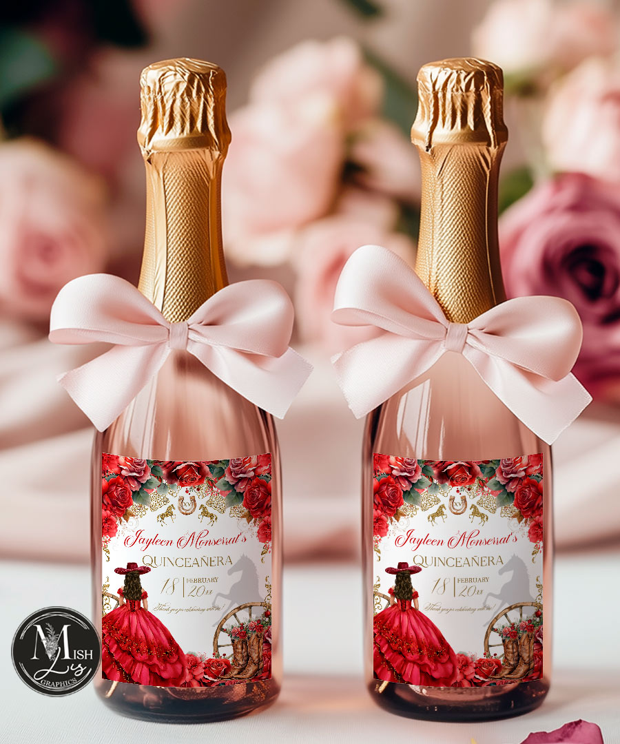 western-quinceanera-labels