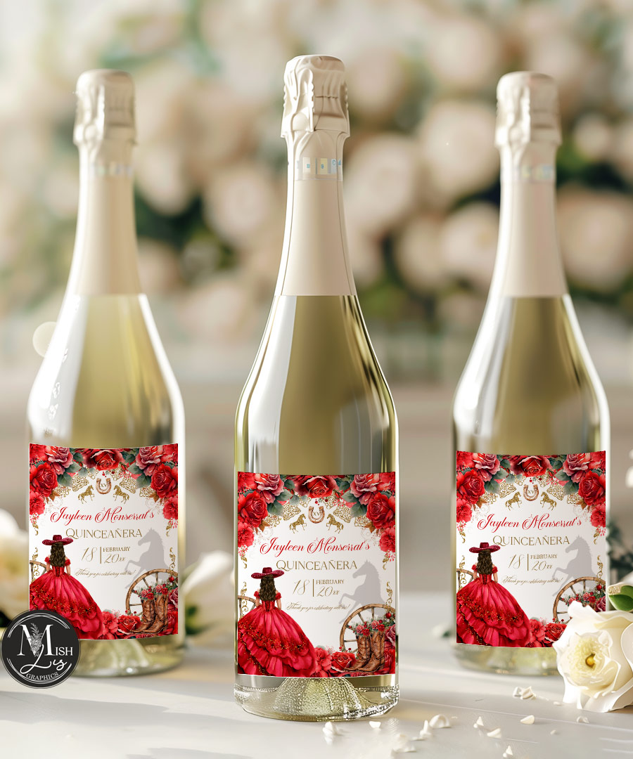 western-quinceanera-labels
