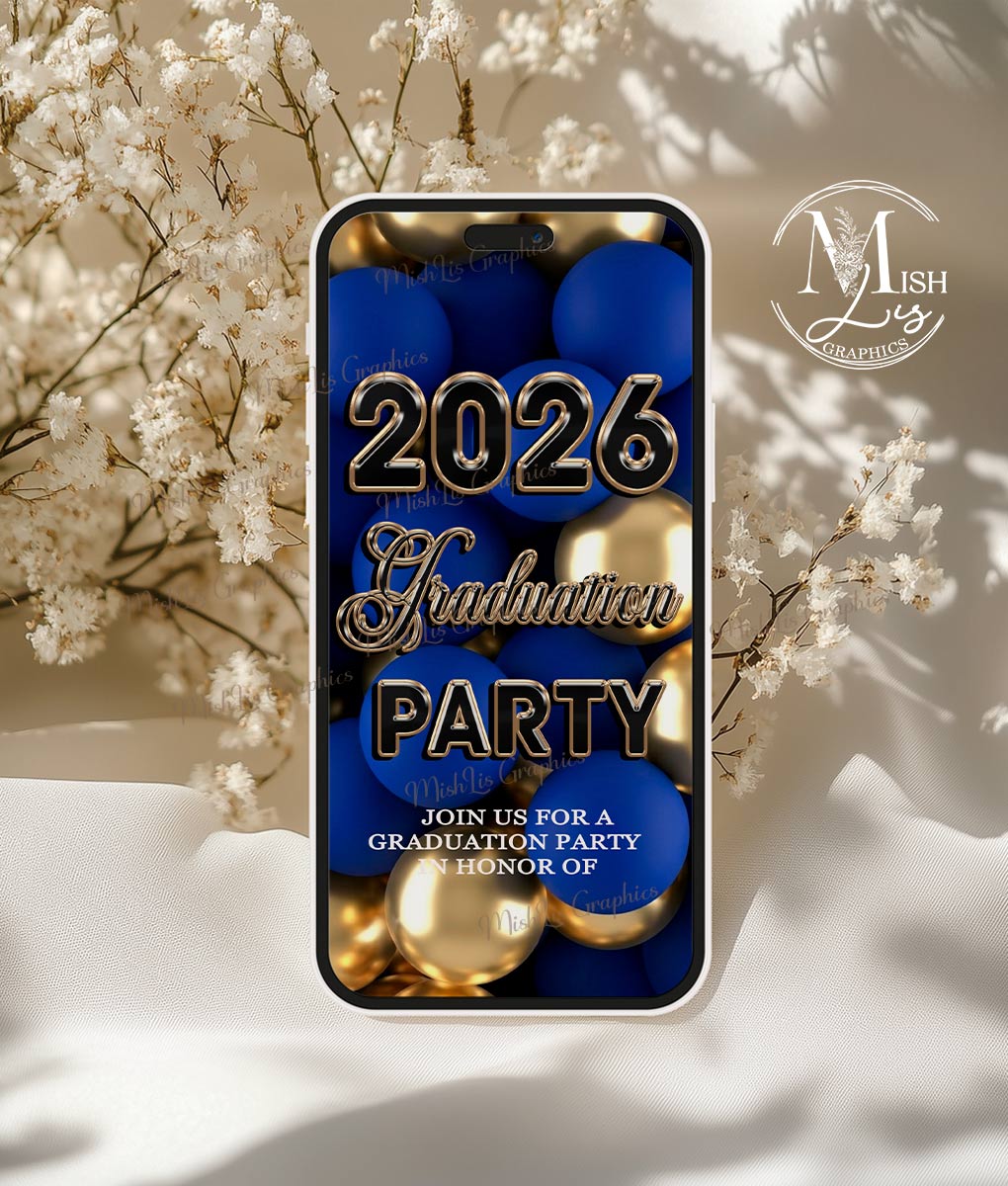 Graduation Video Invitation 2026 | Animated Grad Announcement Evite - Image 2